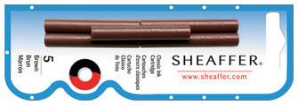 Cartouche d'encre Sheaffer, série Recharge & encre Encre brune