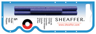 Cartouche d'encre Sheaffer, série Recharge & encre Encre pourpre