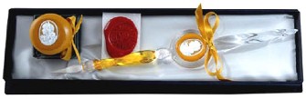 Rubinato Glass Pens ambre