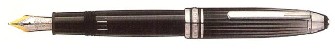 Boutique du stylo - Stylo plume Mont Blanc, série Meisterstuck Solitaire Doué Noir