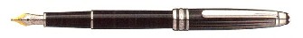 Boutique du stylo - Stylo plume Mont Blanc, série Meisterstuck Solitaire Doué Noir