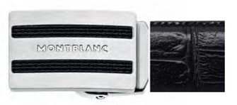 Mont Blanc Contemporary line Belt Noir