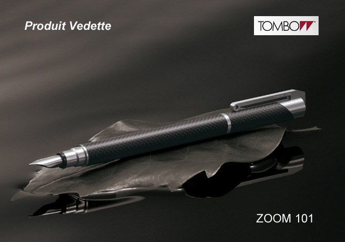 Stylo plume Tombow , série Zoom 101 Carbon