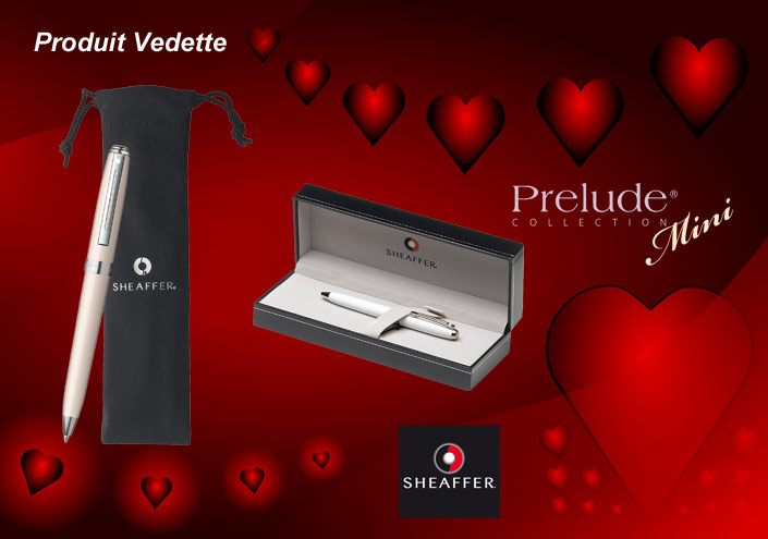 Stylo bille Sheaffer, série Prelude Mini Blanc Ct
