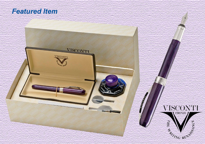 Stylo plume Visconti , série Rembrandt spécial édition Violet