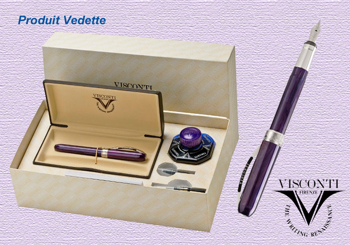 Stylo plume Visconti , série Rembrandt spécial édition Violet