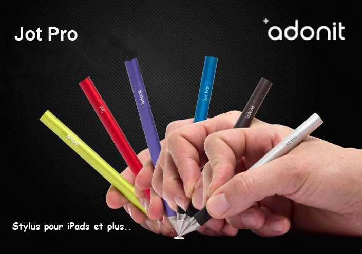 Stylet pour écran tactile (iPad) Adonit, série Jot Pro Gun metal