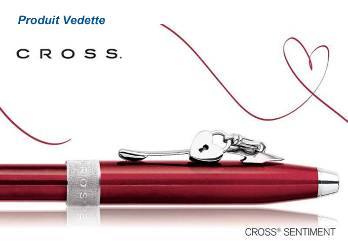 Stylo bille Cross, série Sentiment Rouge