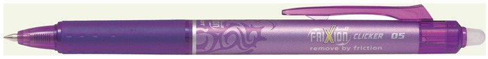 Pilot Gel Pen, Frixion Ball Clicker series Violet ink
