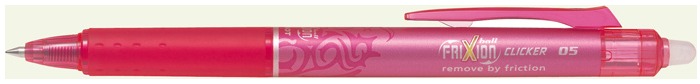 Pilot Gel Pen, Frixion Ball Clicker series Pink ink