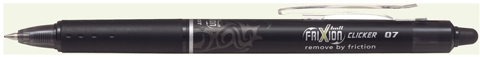Pilot Gel Pen, Frixion Ball Clicker series Black ink