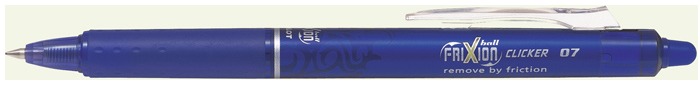 Pilot Gel Pen, Frixion Ball Clicker series Blue ink