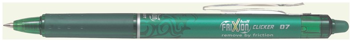 Pilot Gel Pen, Frixion Ball Clicker series Green ink