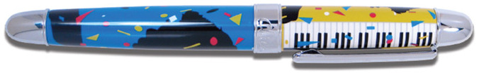 Stylo bille roulante Acme Writing Tools, série Chick Corea Multicolore