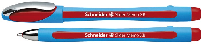 Stylo bille Schneider, série Slider Memo Encre Rouge