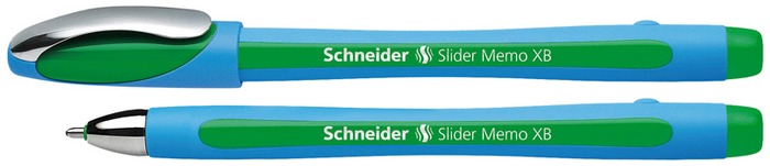 Stylo bille Schneider, série Slider Memo Encre Verte