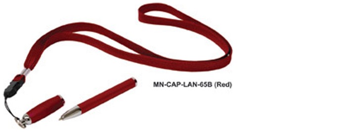 PenUSA Ballpoint pen, Magnetic series Red (With Lanyard)