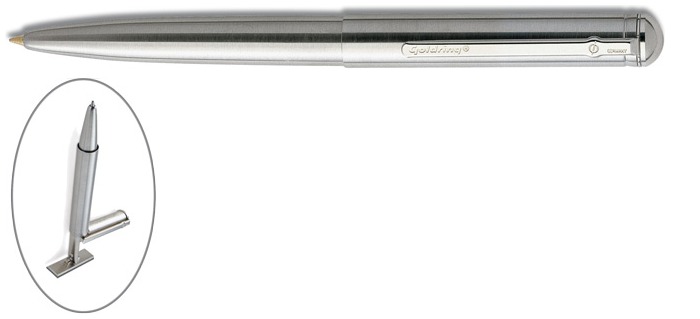 Trodat Ballpoint pen with stamp, Goldring Grandomatic series Steel