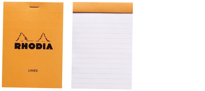 Rhodia Note pad, Basics series Orange (#12-Lined)