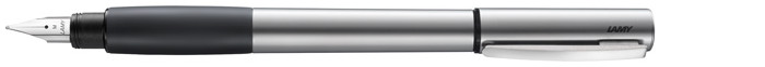 Lamy Fountain pen, Accent AL series Palladium (Black rubberized grip)