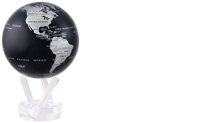 4.5 Silver and Black Metallic MOVA Globe MOVA International MG45SBE 4.5 Silver and Black Metallic MOVA Globe MOVA International MG45SBE