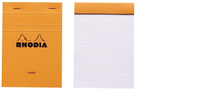 Rhodia Note pad, Basics series Orange (#13-Lined)