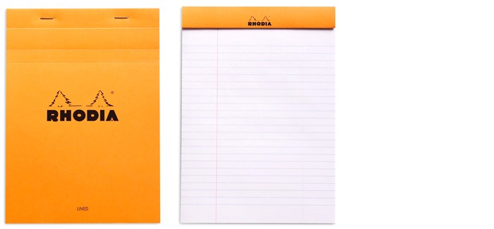 Rhodia Note pad, Basics series Orange (#16-Lined)