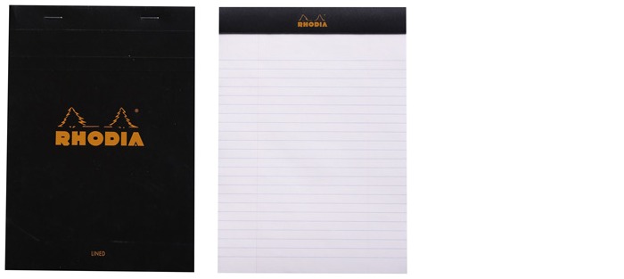 Rhodia Note pad, Basics series Black (#16-Lined)