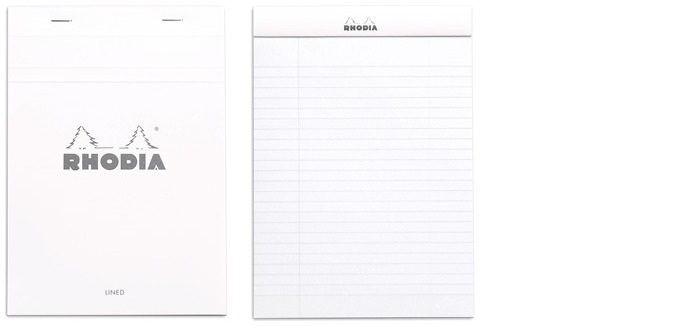 Rhodia Note pad, Basics series White (#16-Lined)