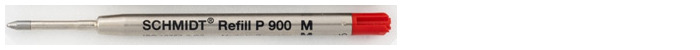 Recharge stylo Schmidt, série Ball Refill Encre rouge (P900)
