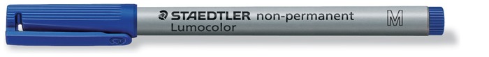 Crayon feutre Staedtler, série Lumocolor Bleu non-permanent
