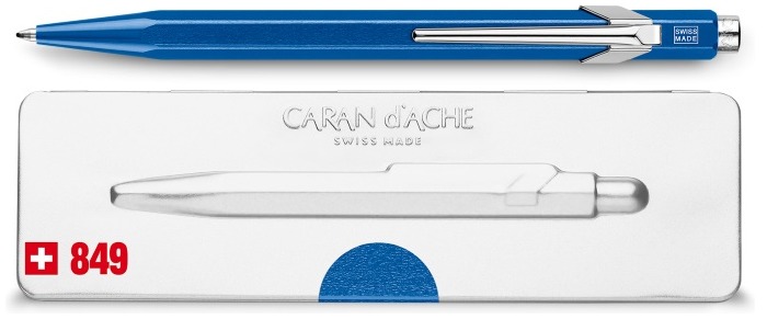 Caran d'Ache Ballpoint pen, 849 Popline Metal-X series Blue