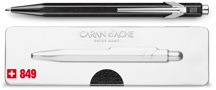 Caran d'Ache Ballpoint pen, 849 Popline Metal-X series Black
