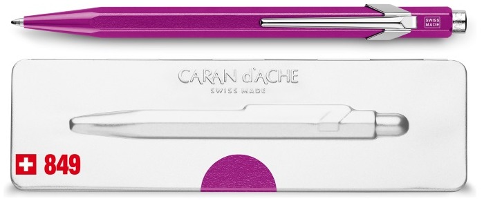 Caran d'Ache Ballpoint pen, 849 Popline Metal-X series Violet