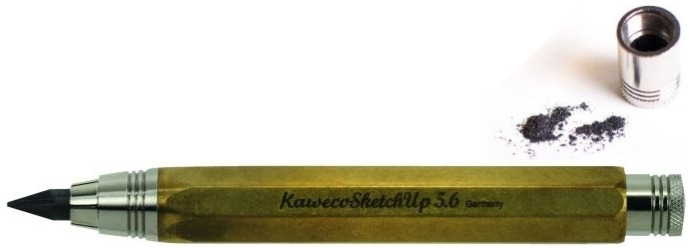 Kaweco Mechanical pencil, Sketch Up series Brass (5.6mm)