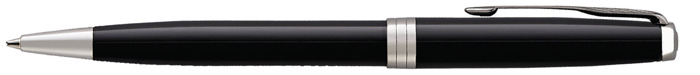 Stylo bille Parker, série Sonnet Classic Noir laqué CT