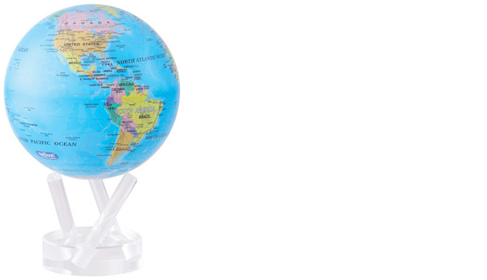 Globe MOVA International, série 4.5 pouces MOVA Globes Bleu