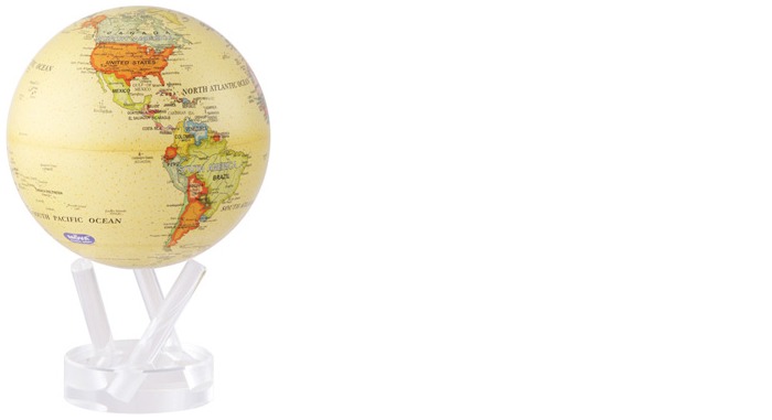 Globe MOVA International, série 4.5 pouces MOVA Globes Brun