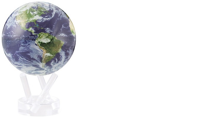Globe MOVA International, série 4.5 pouces MOVA Globes Satellite avec nuage