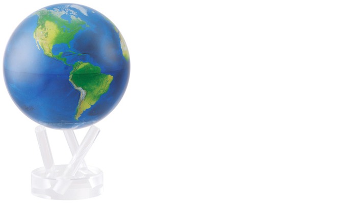 Globe MOVA International, série 4.5 pouces MOVA Globes Terre naturelle