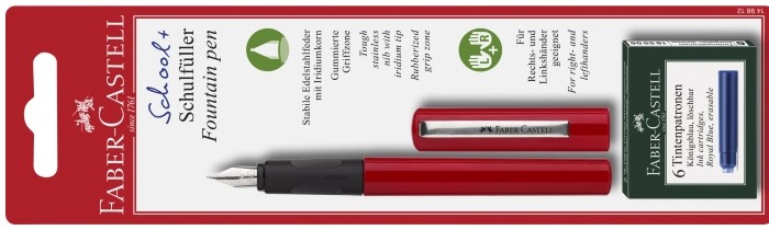 Stylo plume Faber-Castell, série School Rouge