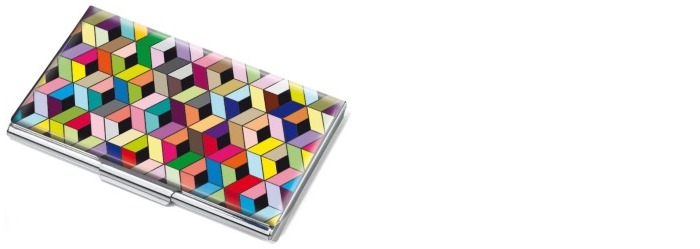 Troika Business card holder, Travel series Multicolor CUBUS