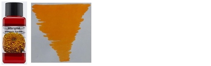 Bouteille d'encre Diamine, série Flower Encre Marigold 30ml 