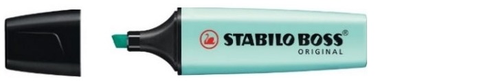 Stabilo Highlighter, Boss Original Pastel series Turquoise ink