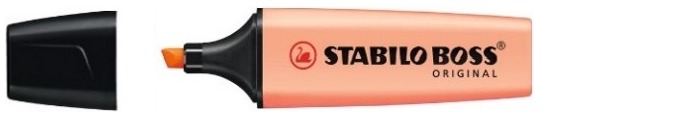 Stabilo Highlighter, Boss Original Pastel series Peach ink