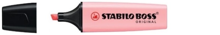 Stabilo Highlighter, Boss Original Pastel series Pink ink