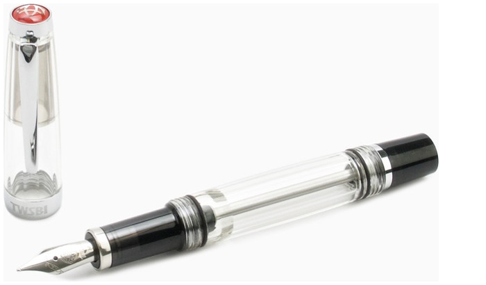 TWSBI Fountain pen, VAC mini series Translucent & translucent black (Regular nibs)