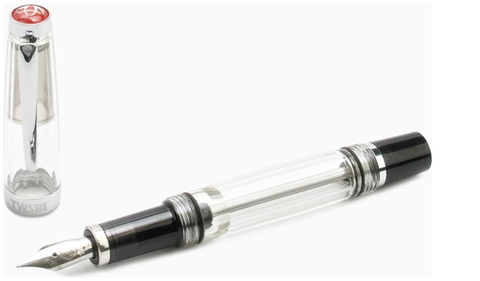 TWSBI Fountain pen, VAC mini series Translucent & translucent black (Stub nib)