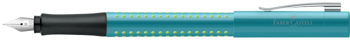 Stylo plume Faber-Castell, série Grip 2010 Turquoise-Vert pâle