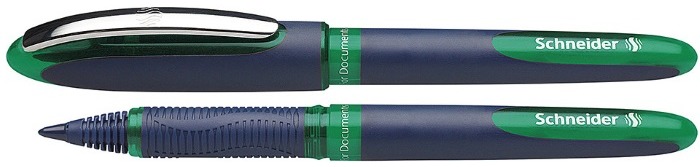 Stylo bille roulante Schneider, série One Business Encre verte